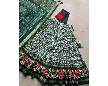 Designer Heavy Flower print Bridal Black Wedding Lehenga