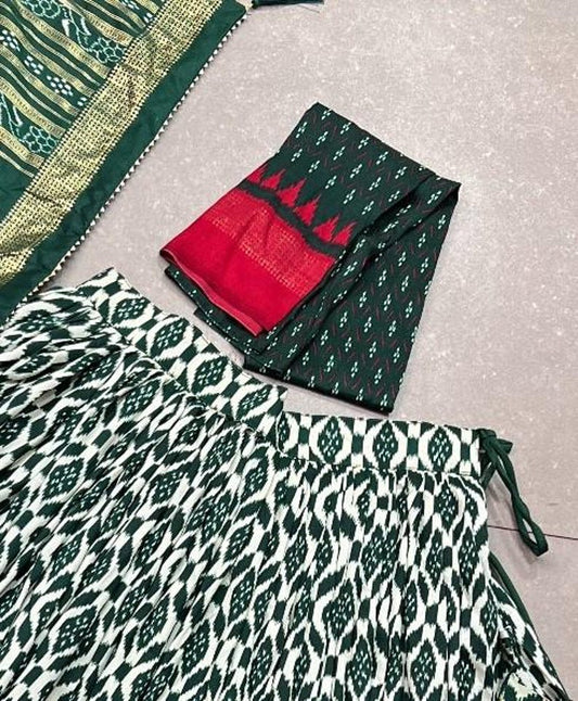 Designer Heavy Flower print Bridal Black Wedding Lehenga