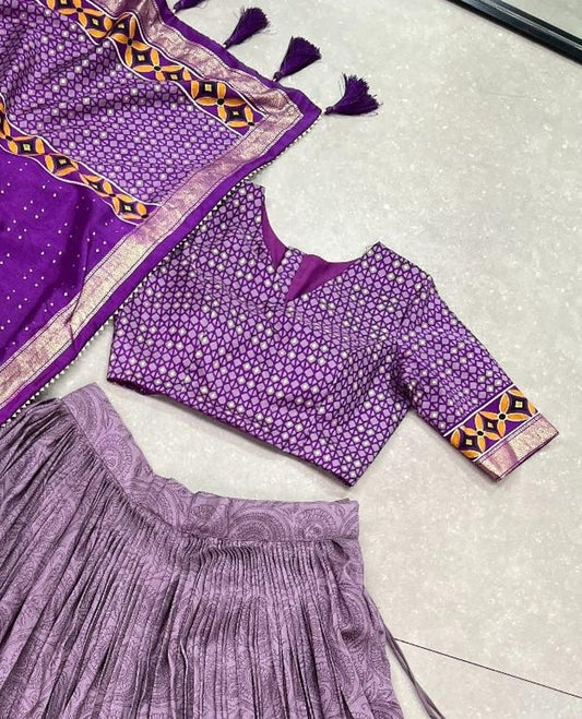 Kanjivaram Silk Pure Zari Lehanga With Blouse Along With Heavy Jacqurad jari Work Duppta