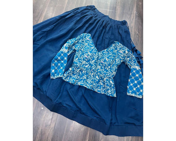 Fox Georgette with Jacket Multi Color Embroidery Work Lehenga Choli