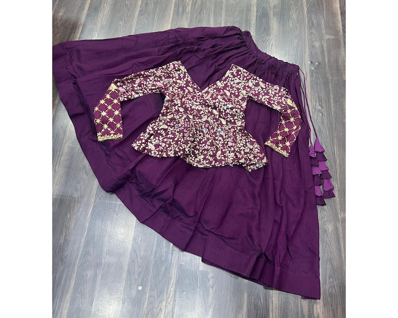 Fox Georgette with Jacket Multi Color Embroidery Work Lehenga Choli