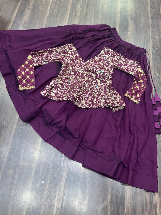 Fox Georgette with Jacket Multi Color Embroidery Work Lehenga Choli