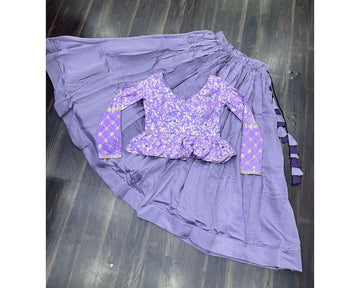 Fox Georgette with Jacket Multi Color Embroidery Work Lehenga Choli