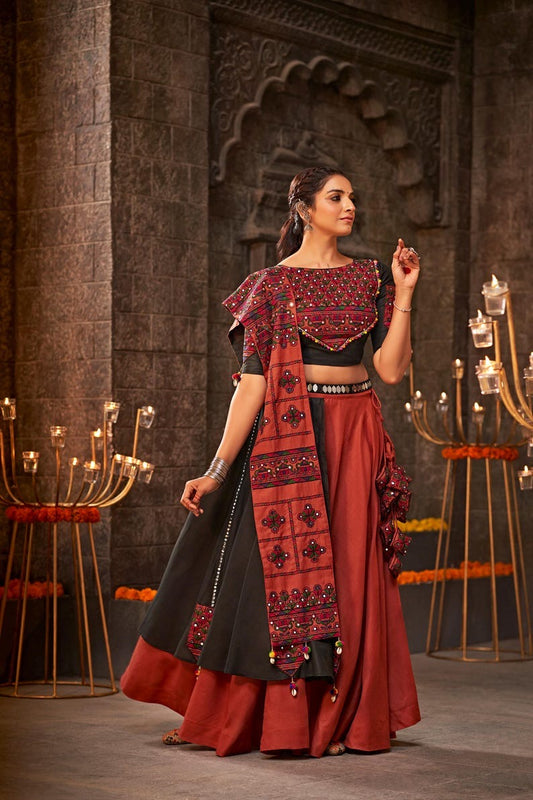 Beautifull Embroidey Zari Work Lehenga For Women With Blouse Piece And Dupatta