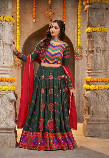 Raani Georgette Wedding Lehenga Choli for Women