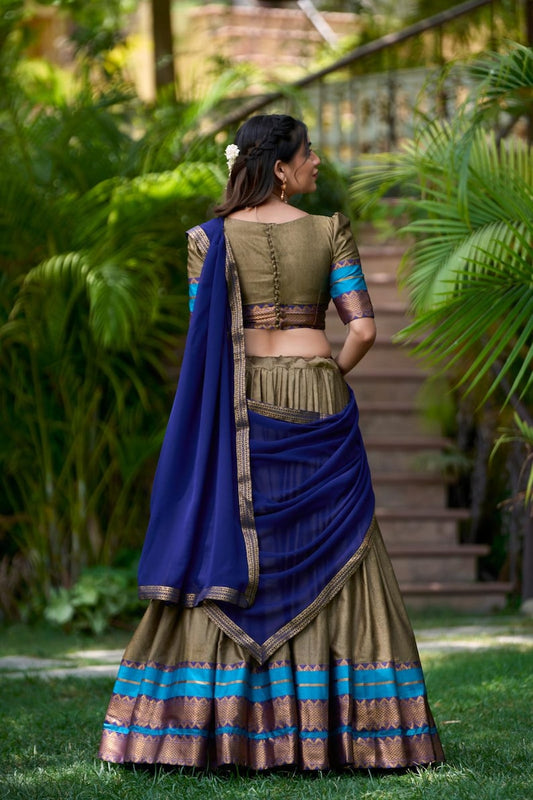 Traditional Dhavani Set with Half Saree