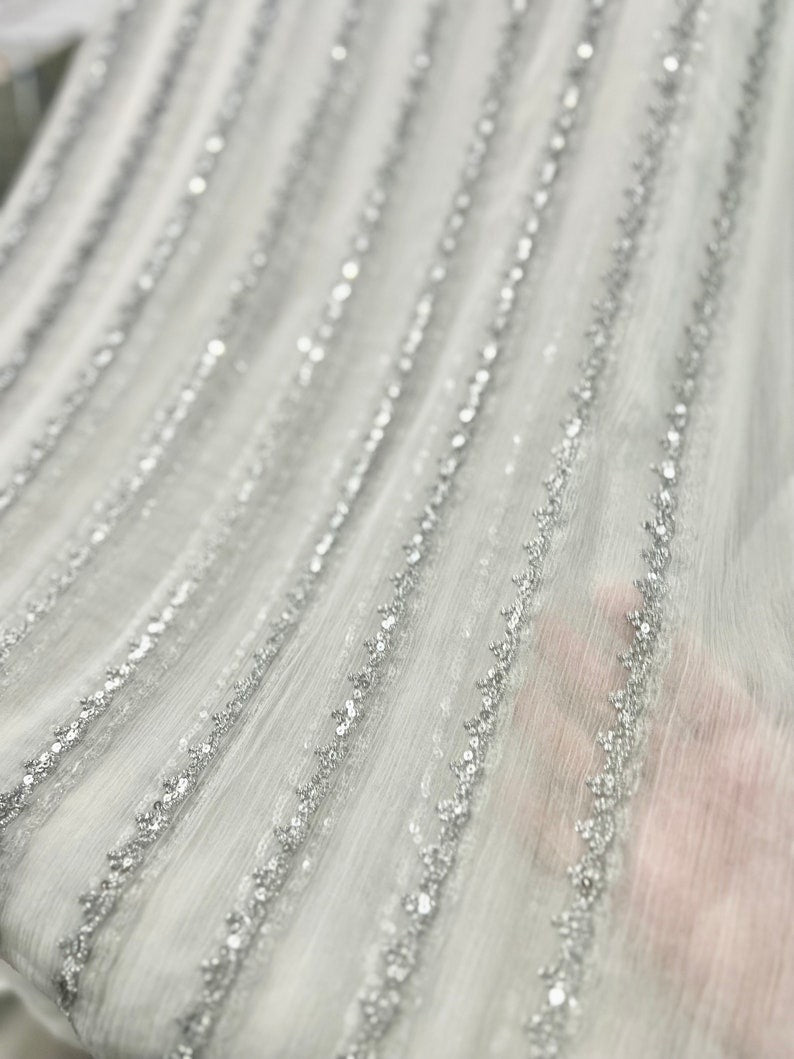 Angel (Mirror) with Three Layer Mirror on Border Net Dupatta