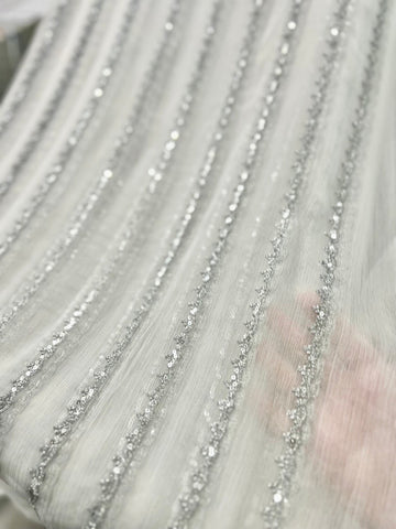 Angel (Mirror) with Three Layer Mirror on Border Net Dupatta