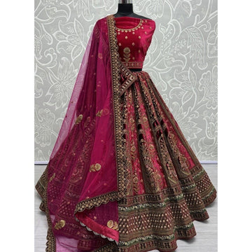 Exclusive Designer Heavy Velvet Lehenga Choli, Beautiful Blouse Piece With Soft Net Dupatta, Wedding & Reception Outfit Wear Lehenga Choli