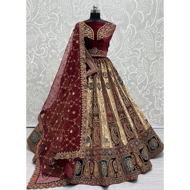 Georgette Net Exclusive Designer Sangeet Wear Lehenga Cholis Collection