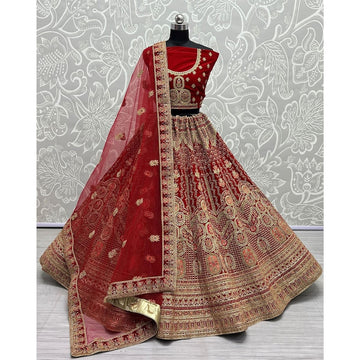 Self Design Semi Stitched Lehenga Choli