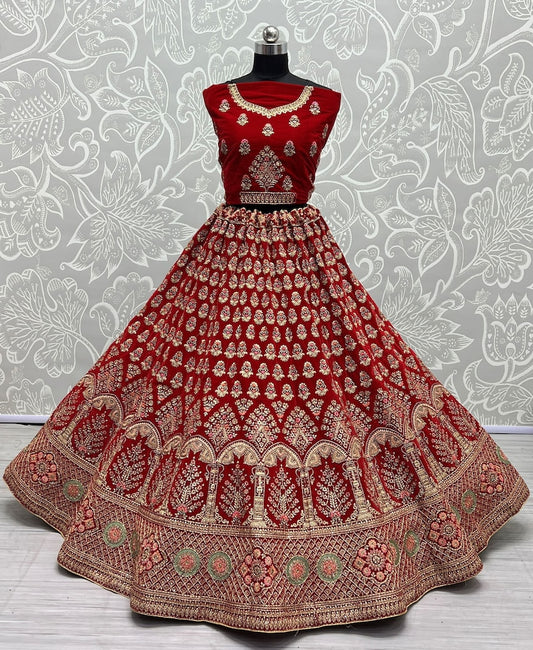 Embroidered Net Party Wear Lehenga Choli