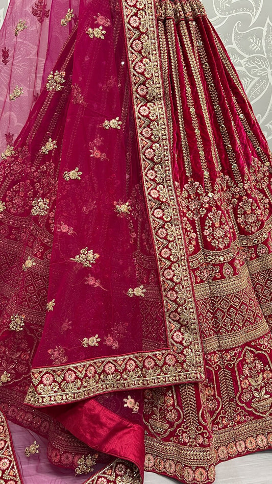 Embroidered Net Party Wear Lehenga Choli