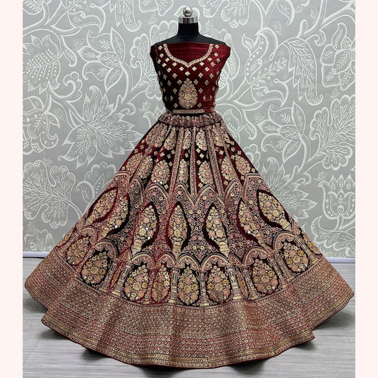 Embroidered Net Party Wear Lehenga Choli