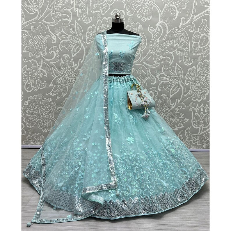 Beautiful Designer Heavy Net with Sequence Lehenga Choli