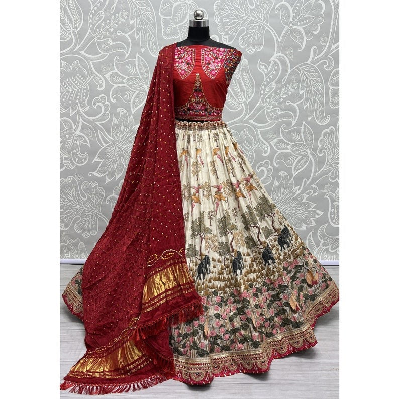 Adorable Sequins Net White Trendy Lehenga Choli