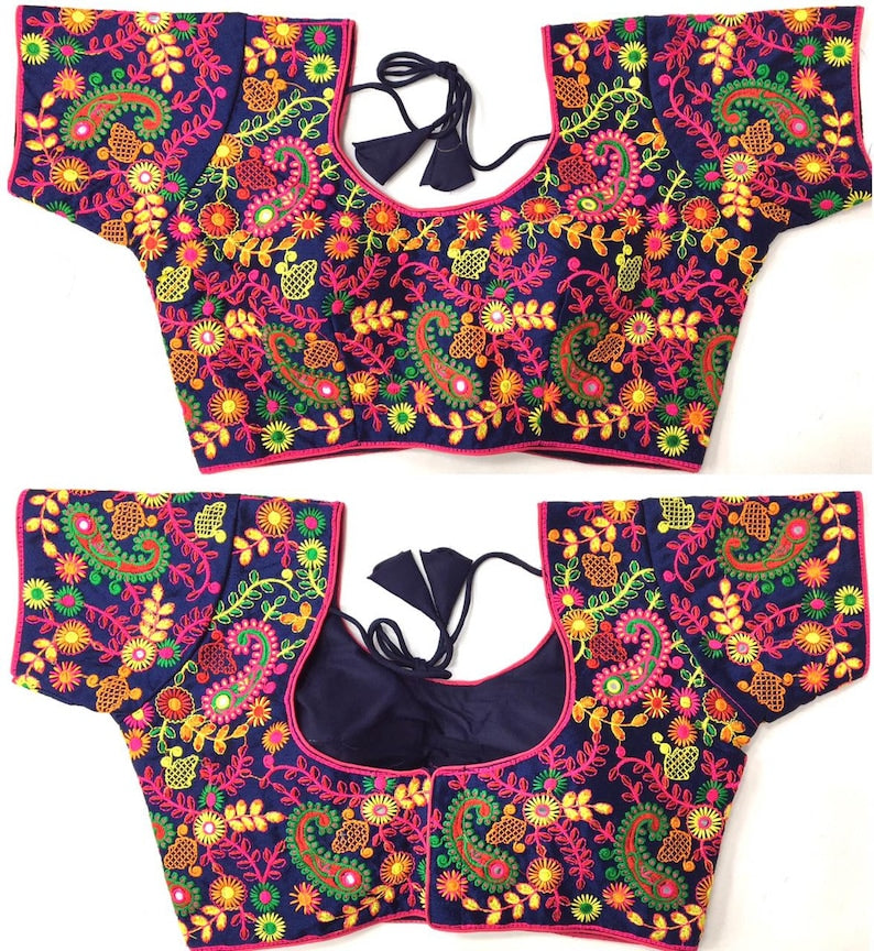 Kutchhi Cotton Embroidered Work Blouse