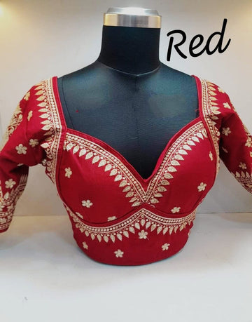 Designer Silk Blouse Bridal Collection Stone Work