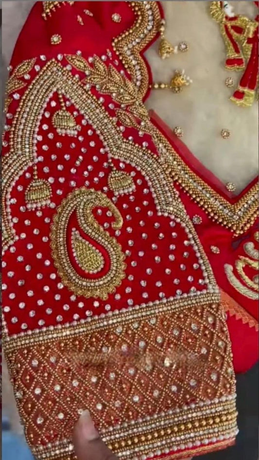zardosi work maggam handwork Readymade Blouse