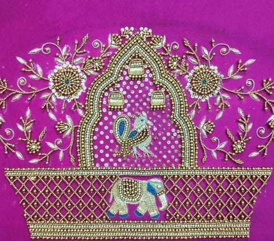 zardosi work maggam handwork Readymade Blouse
