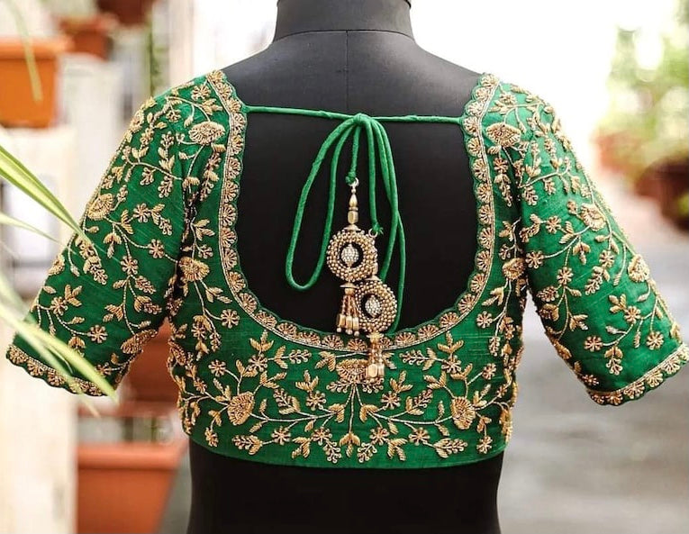 zardosi work maggam handwork Readymade Blous