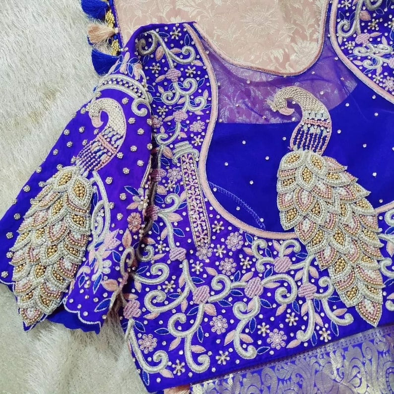 zardosi work maggam handwork Readymade Blouse