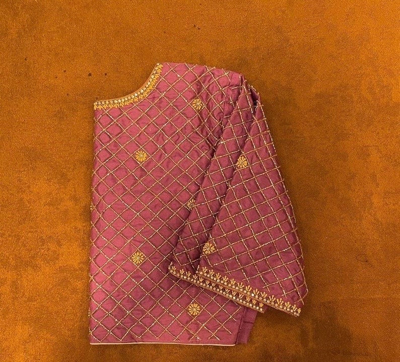 Onion Pink Embroidered Blouse