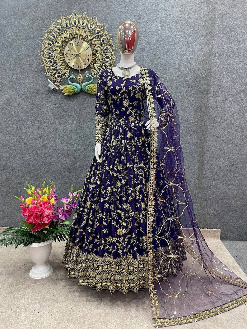 Designer Embroidery Gown