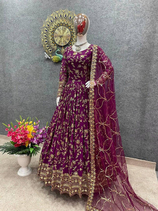 Designer Embroidery Gown