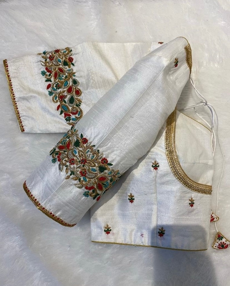 Multi Hand Embroidered Blouse