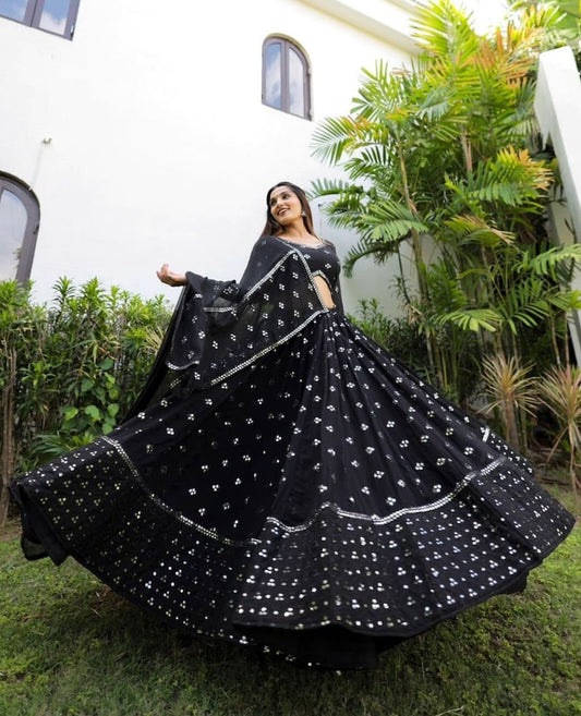 Black Special Navratri Outfit for Men & Women