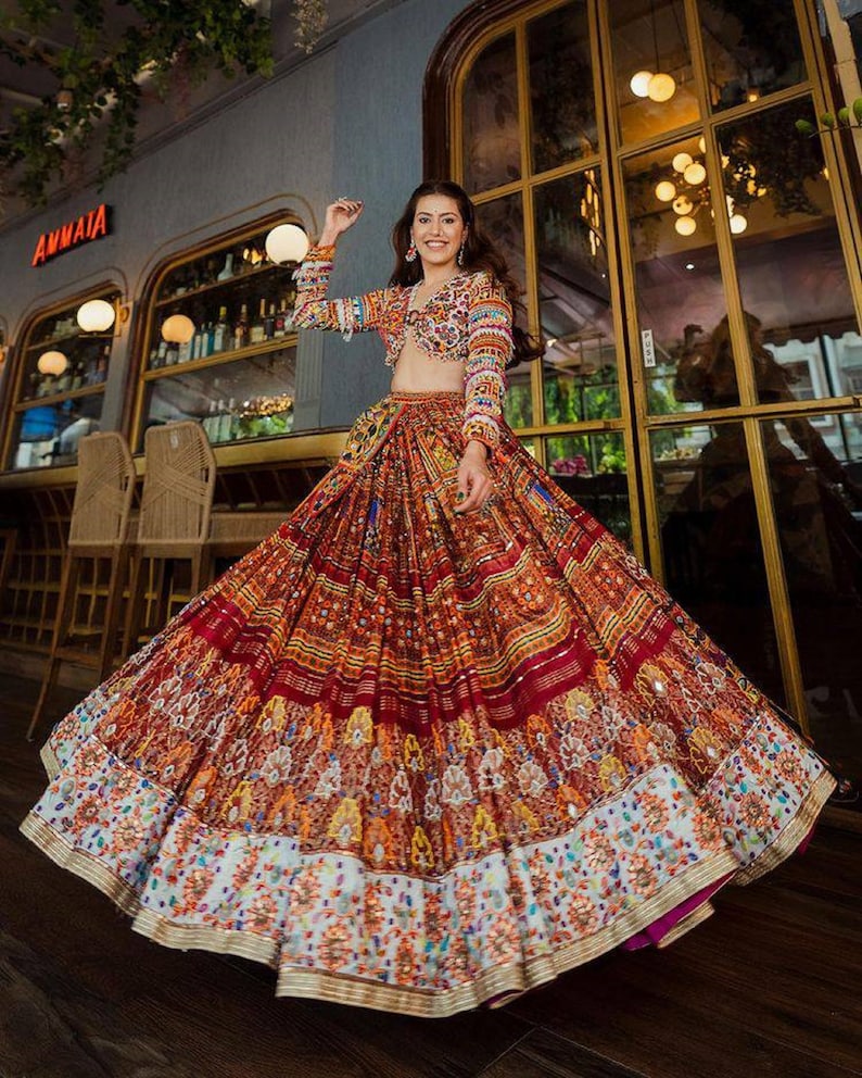 Beautiful Heavy Butter Silk Navratri Lehenga Choli