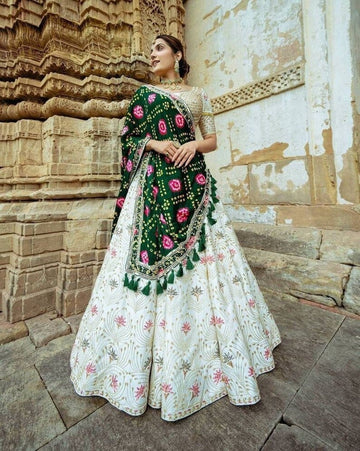 Embroidery Hand Work Ladies Embroidered Lehenga