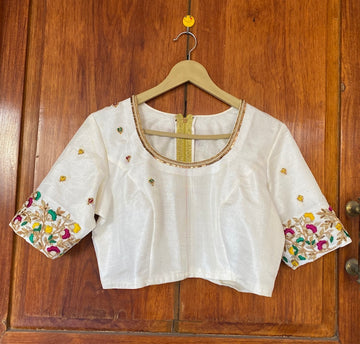 Multi Colour Maggam Blouse