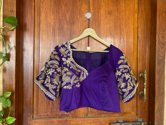 Pure Silk Hand Embroidery Bridal Blouse