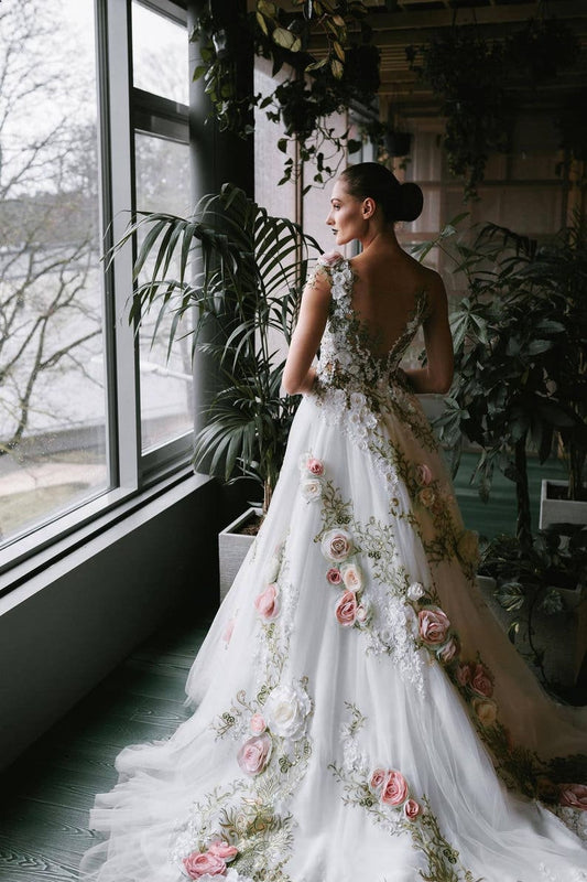Wedding Dress from Inga Ezergale Design Rose Collection