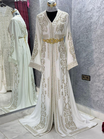 White Royal Caftan for Women