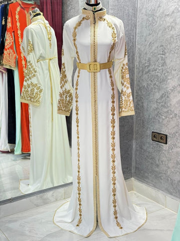 Elegant Embroidered Dress for Weddings & Parties
