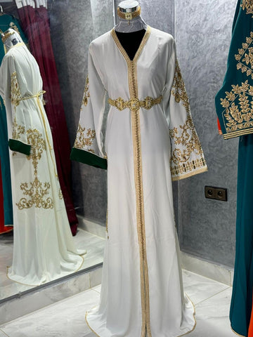 White Royal Caftan for Women