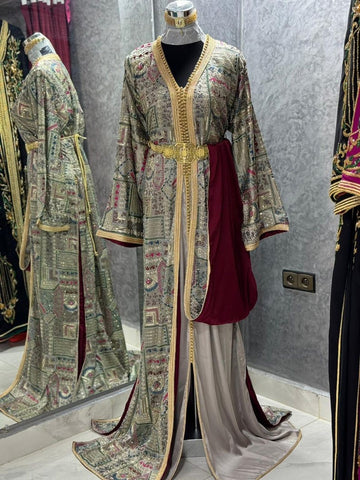 Moroccan Embroidered Caftan