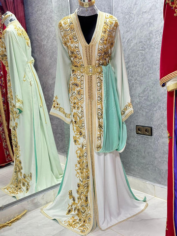 Moroccan Takchita Multi-colour Dress