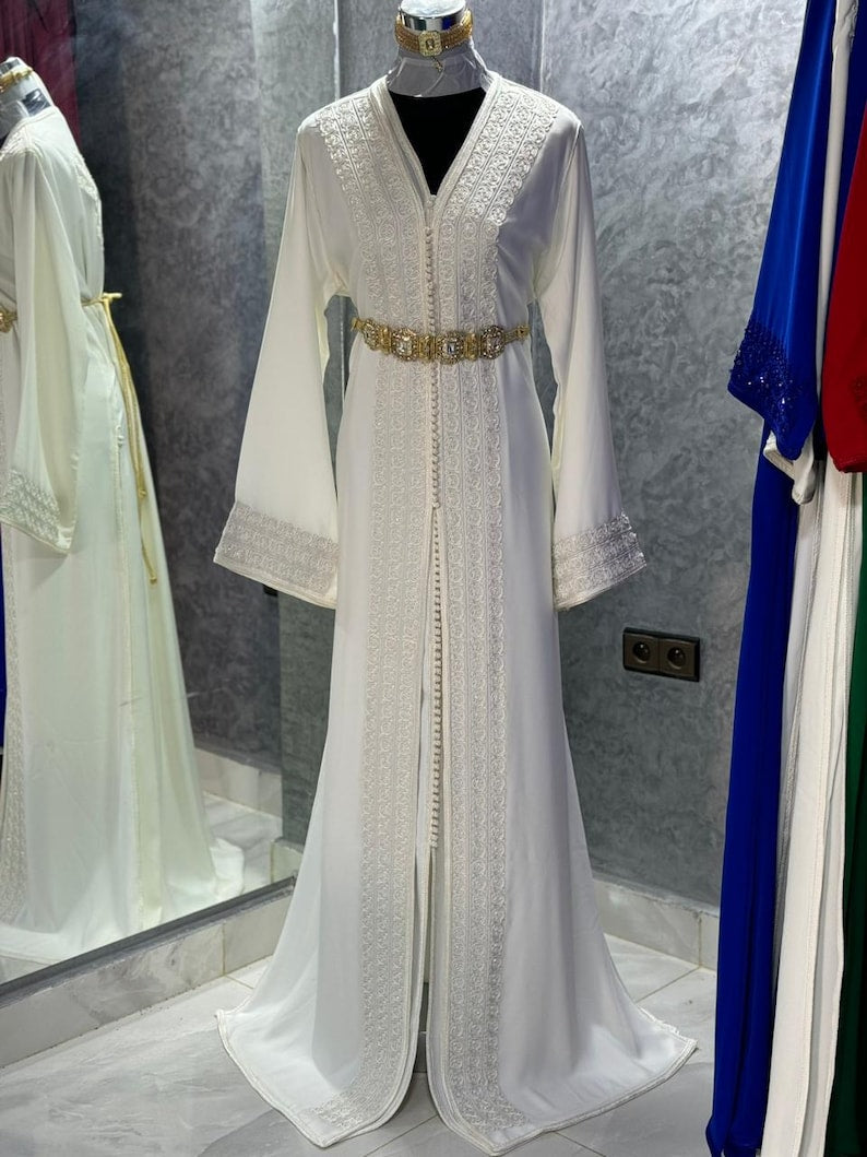 White Royal Caftan for Women