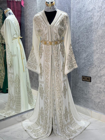 White Royal Caftan for Women