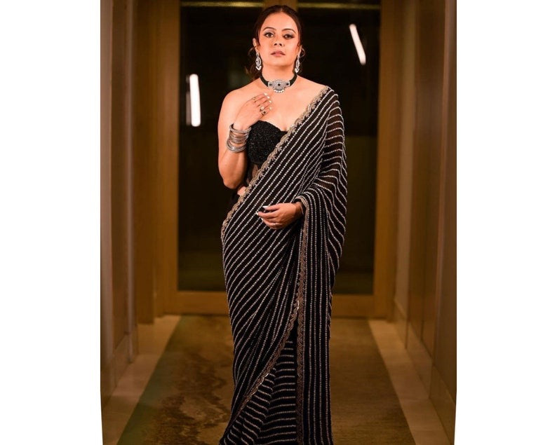 Embroidery Designer Georgette Party Wear Saree