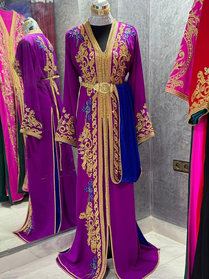 Fancy Purple Moroccan Takchita Dress