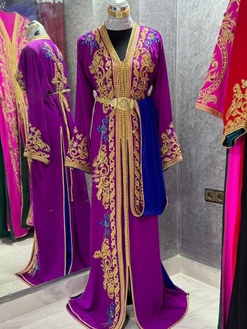Fancy Purple Moroccan Takchita Dress