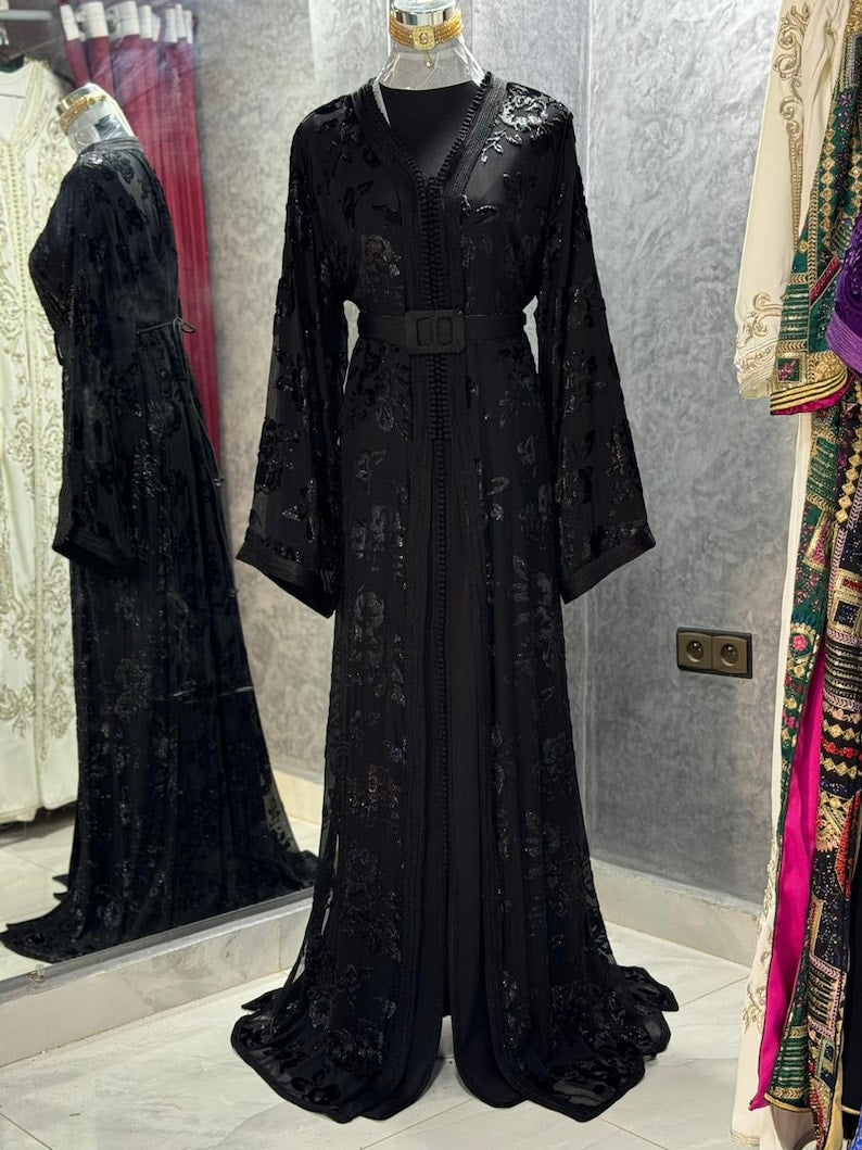 Authentic black Caftan for Women