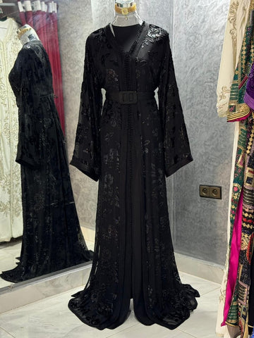 Authentic black Caftan for Women
