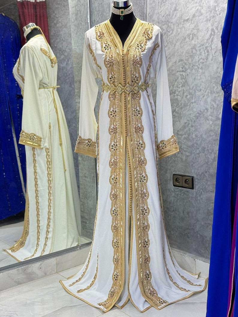 White Royal Caftan for Women