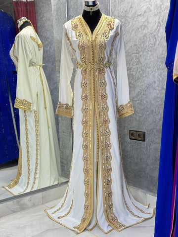 White Royal Caftan for Women